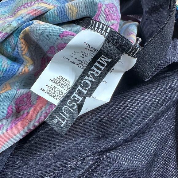 Miraclesuit NWT Love Knot Tankini Top in Raya De Sol Size 16 Underwire Bra Top - Picture 7 of 10